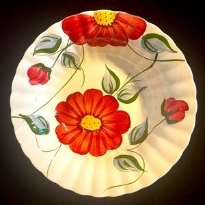 Vintage Blue Ridge Southern Potteries Becky Pattern Large 9" Bowl